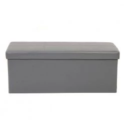 Folding Gunmetal Gray Storage Ottoman by OS Home and Office Furniture 18 Folding Gunmetal Gray Storage Ottoman by OS Home and Office Furniture -OS Home Sales Shop gunmetal gray os home and office furniture ottomans 511 76 1000