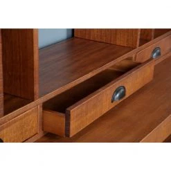 Industrial Collection Light Brown Hewn Pallet Rough Sawn Wood 3-Drawer Monitor Hutch by OS Home and Office Furniture -OS Home Sales Shop hewn pallet os home and office furniture computer desks 33221 44 1000