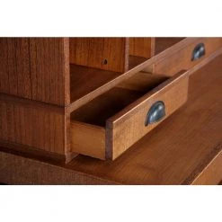 Industrial Collection Light Brown Hewn Pallet Rough Sawn Wood 3-Drawer Monitor Hutch by OS Home and Office Furniture -OS Home Sales Shop hewn pallet os home and office furniture computer desks 33221 4f 1000