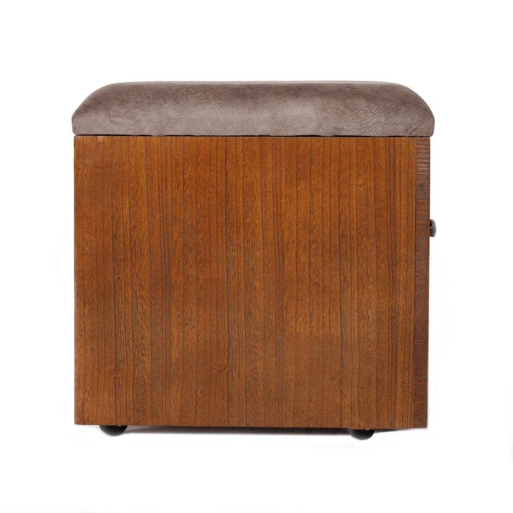 Industrial Collection Hewn Pallet Decorative Vertical File Cabinet Seat, Casters, 1-File Drawer by OS Home and Office Furniture 4 Industrial Collection Hewn Pallet Decorative Vertical File Cabinet Seat, Casters, 1-File Drawer by OS Home and Office Furniture - Image 2