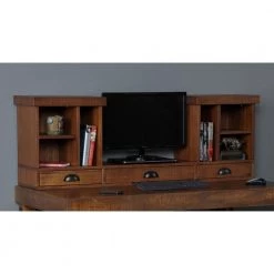 Industrial Collection 60 in. Rectangular Hewn Pallet Writing Desk with Hutch by OS Home and Office Furniture 21 Industrial Collection 60 in. Rectangular Hewn Pallet Writing Desk with Hutch by OS Home and Office Furniture -OS Home Sales Shop hewn pallet os home and office furniture writing desks 33220 33221 fa 1000