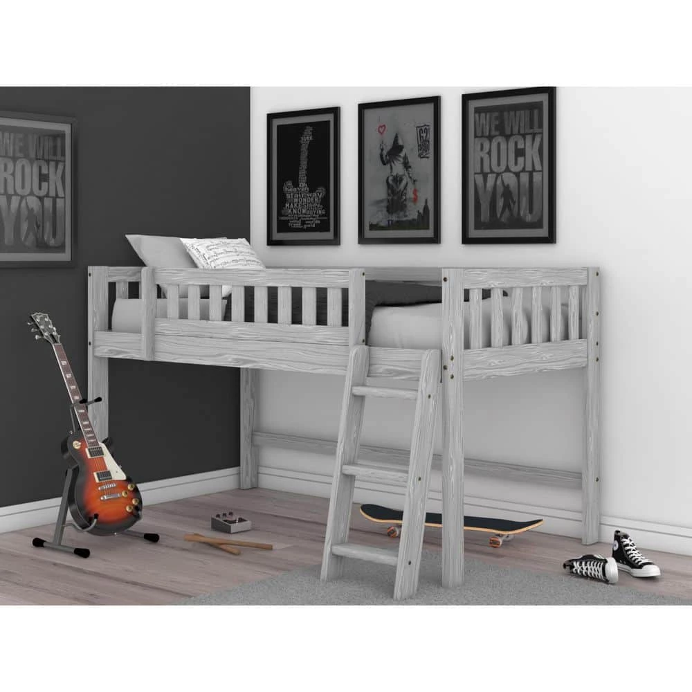 Light Ash Series Light Ash Twin Size Low Loft Bunkbed by OS Home and Office Furniture 9 Light Ash Series Light Ash Twin Size Low Loft Bunkbed by OS Home and Office Furniture - Image 7