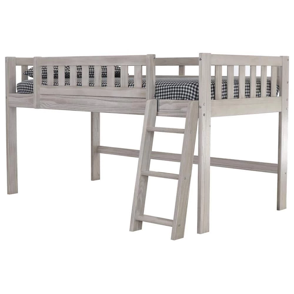 Light Ash Series Light Ash Twin Size Low Loft Bunkbed by OS Home and Office Furniture 3 Light Ash Series Light Ash Twin Size Low Loft Bunkbed by OS Home and Office Furniture