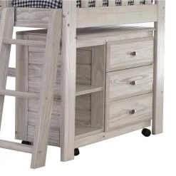 Light Ash Series Light Ash Twin Size Low Loft Bunkbed with 3-Drawer Chest by OS Home and Office Furniture -OS Home Sales Shop light ash os home and office furniture bunk beds 85204s 1f 1000