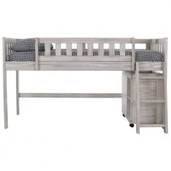 Light Ash Series Light Ash Twin Size Low Loft Bunkbed with 3-Drawer Chest by OS Home and Office Furniture -OS Home Sales Shop light ash os home and office furniture bunk beds 85204s 76 1000