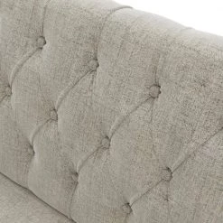 26.77 in W Square Arm Linen Straight Sofa Light Beige Wooden Legs by Siavonce -OS Home Sales Shop light beige siavonce sofas couches gt y wf282361aa 1f 1000