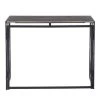 39.4 in. Long Light Wood Color Foldable Computer Desk Console Table with Metal Frame by Siavonce -OS Home Sales Shop light wood color black siavonce computer desks d y d0102hpyljg 64 1000