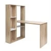 19.7 in. Width 2 in 1 Light Wood Color L-Shape Desktop Computer Desk With Shelves by Siavonce -OS Home Sales Shop light wood color siavonce computer desks d y d0102hpy6tu 64 1000