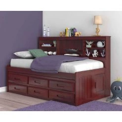 Twin Daybed with six drawers in Rich Merlot by OS Home and Office Furniture -OS Home Sales Shop merlot os home and office furniture daybeds 2822 k6 kd 31 1000