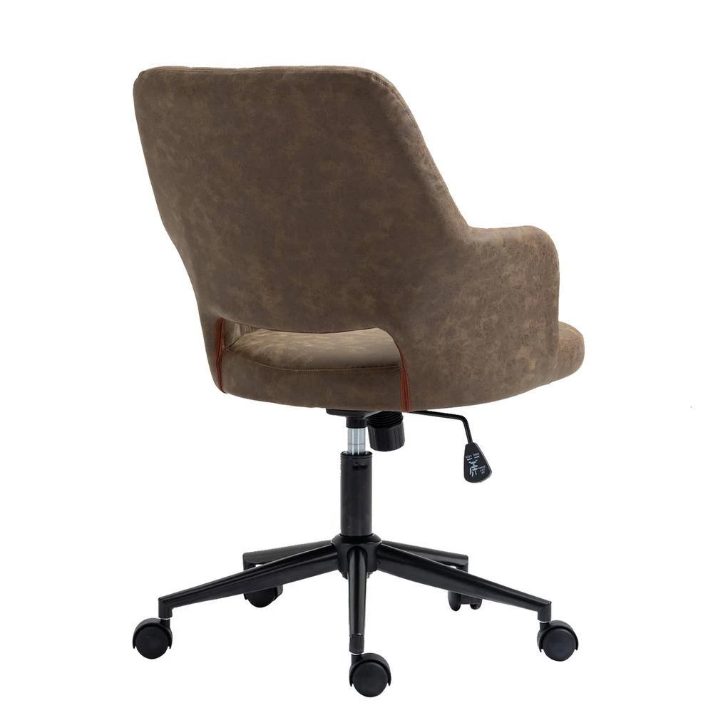 Home Office Mocha Faux Leather Home Office Chair with Arms by OS Home and Office Furniture 9 Home Office Mocha Faux Leather Home Office Chair with Arms by OS Home and Office Furniture - Image 7