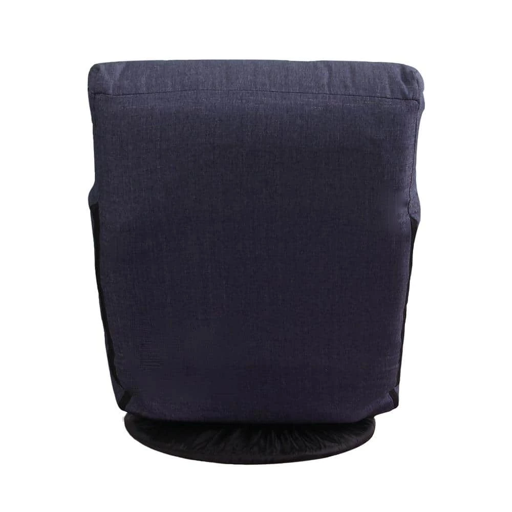 35.8 in. H Navy Blue Soft Fabric Adjustable Reclining Chair/Sofa by Siavonce 5 35.8 in. H Navy Blue Soft Fabric Adjustable Reclining Chair/Sofa by Siavonce - Image 3