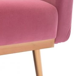68.5 in. Flared Arm Accent Velvet Straight Sofa Loveseat Sofa with Metal Feet Pink by Siavonce 17 68.5 in. Flared Arm Accent Velvet Straight Sofa Loveseat Sofa with Metal Feet Pink by Siavonce -OS Home Sales Shop pink siavonce sofas couches cm y w39532074 4f 1000
