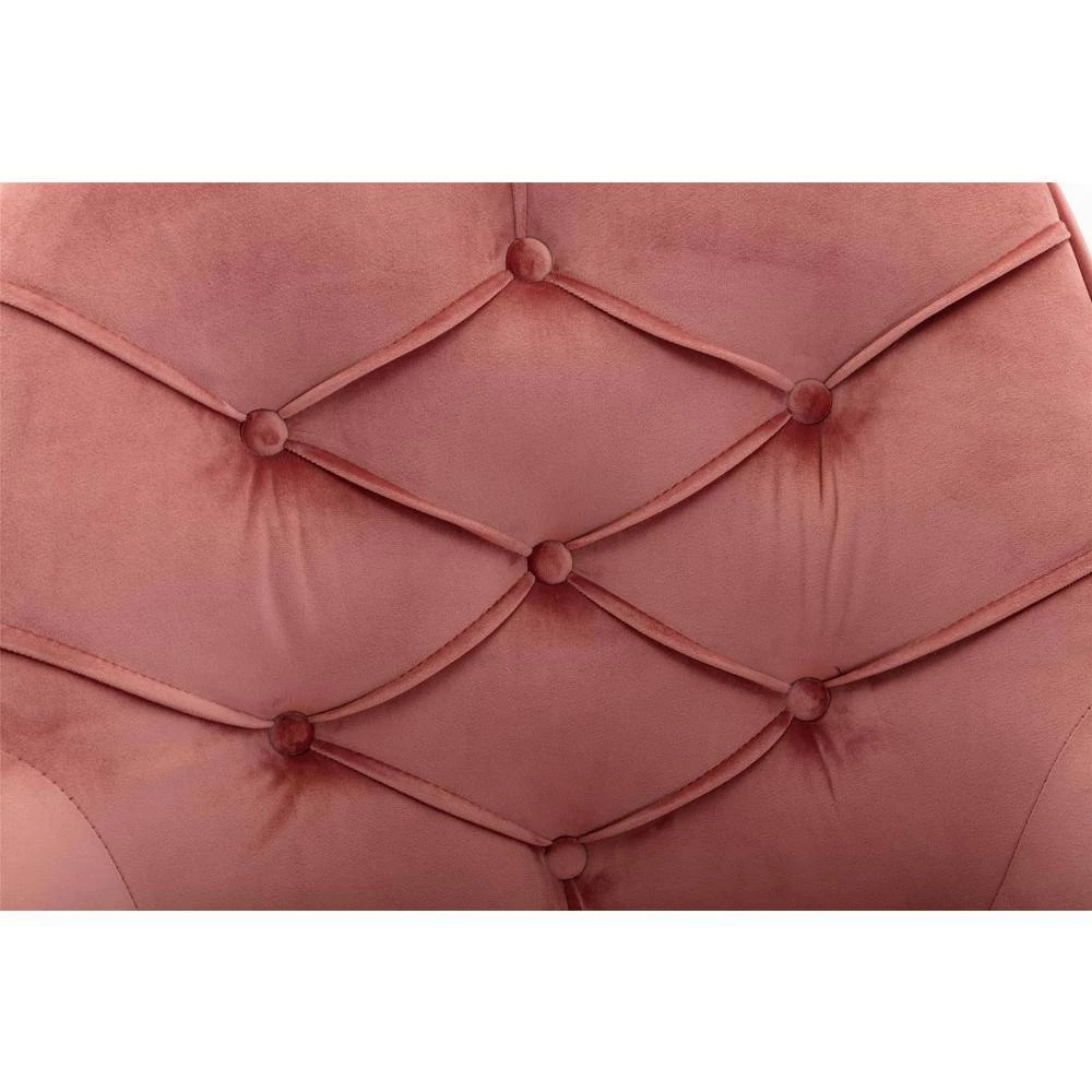 Modern Pink Velvet Swivel Arm Shell Chair Leisure Chair Living Room Office Chair by Siavonce 10 Modern Pink Velvet Swivel Arm Shell Chair Leisure Chair Living Room Office Chair by Siavonce - Image 8