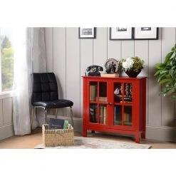 OS Home and Office Red Glass Door Accent and Display Cabinet by OS Home and Office Furniture -OS Home Sales Shop red os home and office furniture accent cabinets 1 22603 31 1000