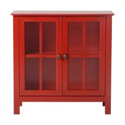 OS Home and Office Red Glass Door Accent and Display Cabinet by OS Home and Office Furniture -OS Home Sales Shop red os home and office furniture accent cabinets 1 22603 c3 1000