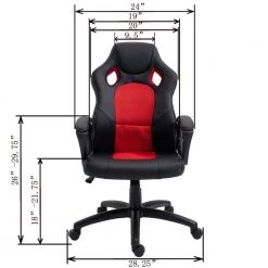Gamers Red Faux Leather and Mesh Home Office Chair with Arms by OS Home and Office Furniture 18 Gamers Red Faux Leather and Mesh Home Office Chair with Arms by OS Home and Office Furniture -OS Home Sales Shop red os home and office furniture task chairs aw805 fa 1000