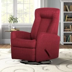 Sofia 34 in. W Red Big and Tall Fabric Recliner by Siavonce -OS Home Sales Shop red siavonce recliners lys s588 red 1f 1000