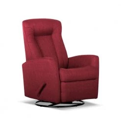 Sofia 34 in. W Red Big and Tall Fabric Recliner by Siavonce