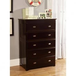 5-Drawer Rich Espresso Mission Chest of Drawers 30 in. W x 43 in. H by OS Home and Office Furniture -OS Home Sales Shop rich espresso os home and office furniture chest of drawers 82955 22 31 1000