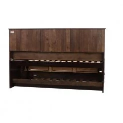 Mission Espresso Brown Twin Sized Bookcase Daybed with 3-Drawers and a Twin Trundle by OS Home and Office Furniture -OS Home Sales Shop rich espresso os home and office furniture kids beds 82922k3 22 76 1000
