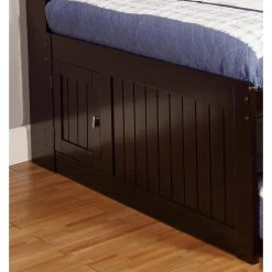 Mission Espresso Brown Full Sized Bookcase Daybed with 3-Drawers and a Twin Trundle by OS Home and Office Furniture -OS Home Sales Shop rich espresso os home and office furniture kids beds 82923k3 22 44 1000