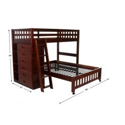 Rich Merlot Mission Twin Over Full Loft Bed with 6-Drawers by OS Home and Office Furniture 11 Rich Merlot Mission Twin Over Full Loft Bed with 6-Drawers by OS Home and Office Furniture -OS Home Sales Shop rich merlot os home and office furniture bunk beds 2806 22 4f 1000