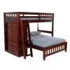 Rich Merlot Mission Twin Over Full Loft Bed with 6-Drawers by OS Home and Office Furniture -OS Home Sales Shop rich merlot os home and office furniture bunk beds 2806 22 64 1000
