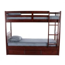 Rich Merlot Mission Merlot Finished Twin Over Twin Bunkbed with 3-Drawers by OS Home and Office Furniture -OS Home Sales Shop rich merlot os home and office furniture bunk beds 2811k3 22 fa 1000