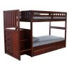 Rich Merlot Series Rich Merlot Twin Size Over Twin Size Staircase Bunkbed with 7-Drawers by OS Home and Office Furniture 1 Rich Merlot Series Rich Merlot Twin Size Over Twin Size Staircase Bunkbed with 7-Drawers by OS Home and Office Furniture -OS Home Sales Shop rich merlot os home and office furniture bunk beds 2814 tt k3 kd 64 1000