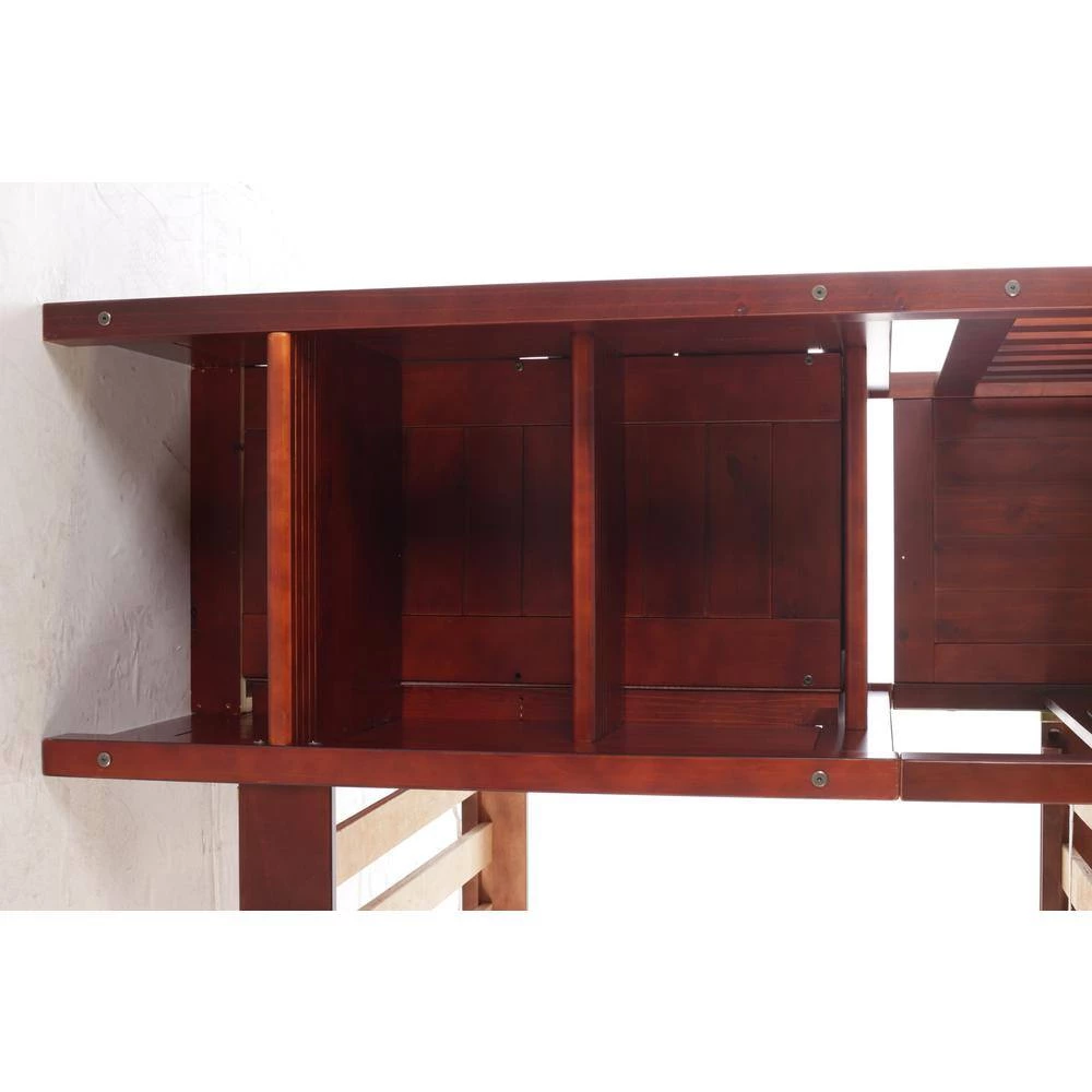 Rich Merlot Mission Twin Over Full Staircase Bunkbed with Twin Trundle by OS Home and Office Furniture 7 Rich Merlot Mission Twin Over Full Staircase Bunkbed with Twin Trundle by OS Home and Office Furniture - Image 5