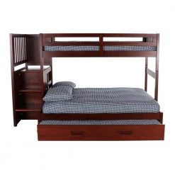 Rich Merlot Mission Twin Over Full Staircase Bunkbed with Twin Trundle by OS Home and Office Furniture 18 Rich Merlot Mission Twin Over Full Staircase Bunkbed with Twin Trundle by OS Home and Office Furniture -OS Home Sales Shop rich merlot os home and office furniture bunk beds 2817tftru 22 76 1000