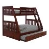 Rich Merlot Series Mahogany Finish Twin Size Over Full Size Bunkbed with Trundle Bed by OS Home and Office Furniture -OS Home Sales Shop rich merlot os home and office furniture bunk beds 2818 trund 64 1000