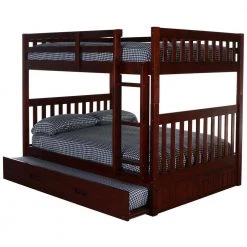 Rich Merlot Series Rich Red Merlot Full Size Over Full Size Bunkbed with Trundle Bed by OS Home and Office Furniture 11 Rich Merlot Series Rich Red Merlot Full Size Over Full Size Bunkbed with Trundle Bed by OS Home and Office Furniture -OS Home Sales Shop rich merlot os home and office furniture bunk beds 82815 trun kd 44 1000