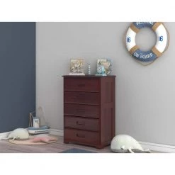 Rich Merlot Series 5-Drawer Rich Merlot Chest of Drawers 30 in. W x 43 in. H x 17 in. D by OS Home and Office Furniture -OS Home Sales Shop rich merlot os home and office furniture chest of drawers 82855kd 31 1000