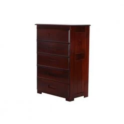 Rich Merlot Series 5-Drawer Rich Merlot Chest of Drawers 30 in. W x 43 in. H x 17 in. D by OS Home and Office Furniture -OS Home Sales Shop rich merlot os home and office furniture chest of drawers 82855kd 4f 1000