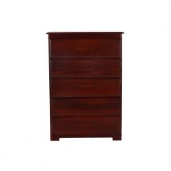 Rich Merlot Series 5-Drawer Rich Merlot Chest of Drawers 30 in. W x 43 in. H x 17 in. D by OS Home and Office Furniture -OS Home Sales Shop rich merlot os home and office furniture chest of drawers 82855kd c3 1000