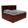 Merlot Mission Brown Full Sized Bookcase Daybed with 6-Drawers by OS Home and Office Furniture -OS Home Sales Shop rich merlot os home and office furniture kids beds 82823k6 22 64 1000
