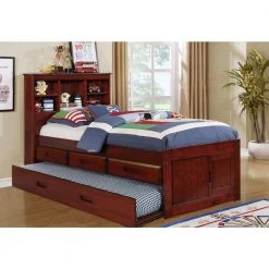 Rich Merlot Series Twin Size Platform Bed Merlot with 3-Drawers by OS Home and Office Furniture -OS Home Sales Shop rich merlot os home and office furniture platform beds 2820 k3 kd 31 1000