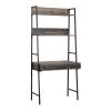 71 in. Planked Knotty Pine Wood 3-shelf Ladder Bookcase with Open Back by OS Home and Office Furniture -OS Home Sales Shop rustic planked knotty pine collection os home and office furniture bookcases bookshelves 41106 64 1000