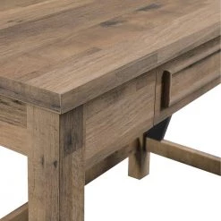 Quinton 42 in. Rectangular Salvage Oak Wood Veneer 1-Drawer Writing Desk with Pencil Drawer by OS Home and Office Furniture -OS Home Sales Shop salvage oak os home and office furniture writing desks qtn1288 slv 44 1000