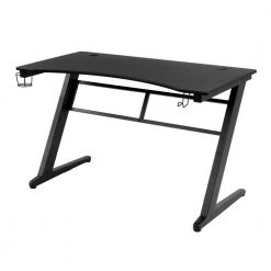 Gamers Only 47 in. H Rectangular Tactical Carbon Fiber Laminated Top Computer Desk with Cup Holder by OS Home and Office Furniture