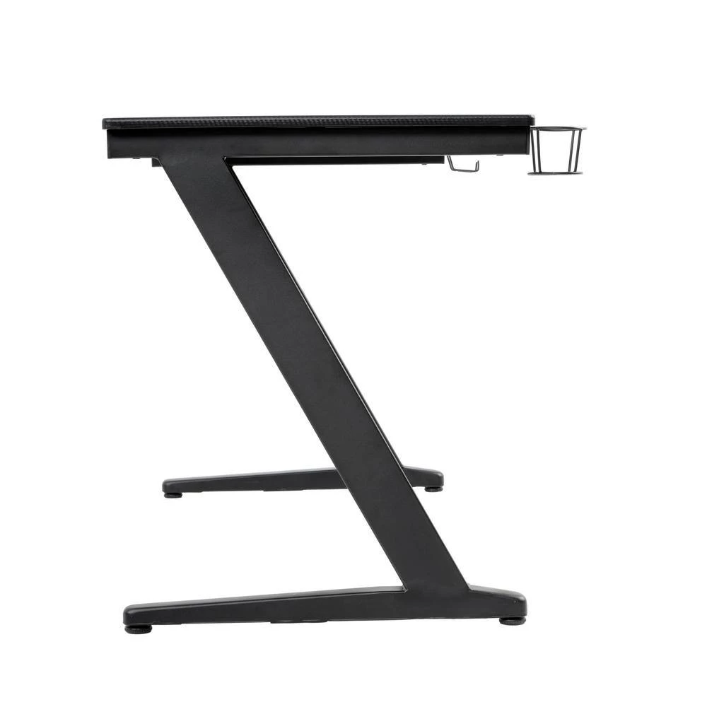 Gamers Only 47 in. H Rectangular Tactical Carbon Fiber Laminated Top Computer Desk with Cup Holder by OS Home and Office Furniture 4 Gamers Only 47 in. H Rectangular Tactical Carbon Fiber Laminated Top Computer Desk with Cup Holder by OS Home and Office Furniture - Image 2