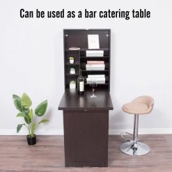 24 in. Walnut Retangular Wood Computer Desk with 2-Adjustable Shelves by Siavonce -OS Home Sales Shop walnut siavonce floating desks ly k fx96bw 31 1000