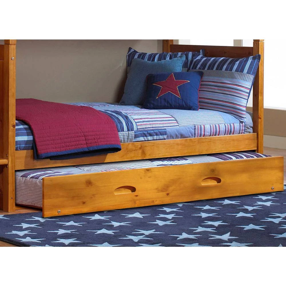 Warm Honey Mission Honey Twin Staircase Bunkbed with Twin Trundle by OS Home and Office Furniture 9 Warm Honey Mission Honey Twin Staircase Bunkbed with Twin Trundle by OS Home and Office Furniture - Image 7