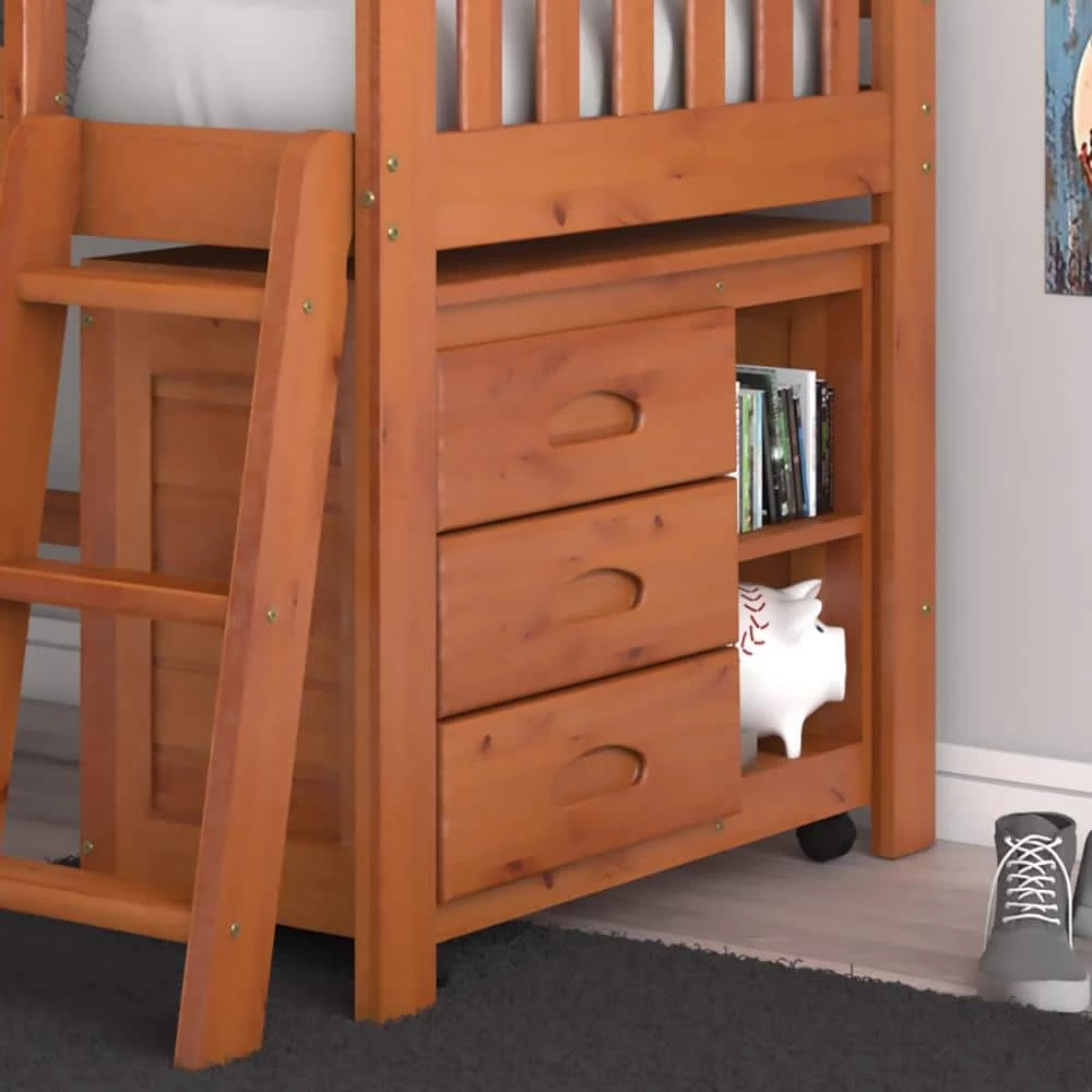 3-Drawer Warm Honey Mobile Chest of Drawers by OS Home and Office Furniture 6 3-Drawer Warm Honey Mobile Chest of Drawers by OS Home and Office Furniture - Image 4