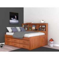 Honey Mission Light Brown Full Sized Bookcase Daybed with 6-Drawers by OS Home and Office Furniture 13 Honey Mission Light Brown Full Sized Bookcase Daybed with 6-Drawers by OS Home and Office Furniture -OS Home Sales Shop warm honey os home and office furniture kids beds 82123k6 22 c3 1000