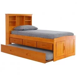 Warm Honey Series Twin Size Platform Bed Warm Honey with 3-Drawers by OS Home and Office Furniture -OS Home Sales Shop warm honey os home and office furniture platform beds 2120 k3 kd 40 1000