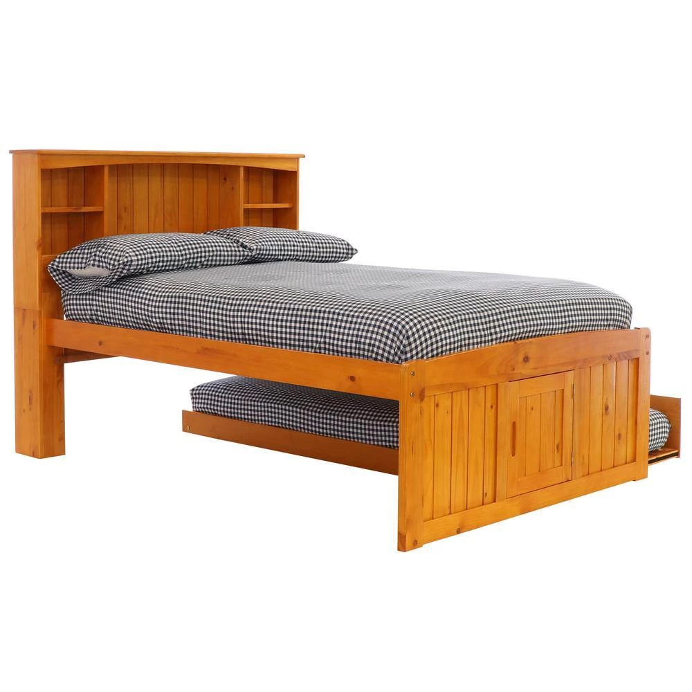 Warm Honey Series Full Size Platform Bed Warm Honey with 3-Drawers by OS Home and Office Furniture 4 Warm Honey Series Full Size Platform Bed Warm Honey with 3-Drawers by OS Home and Office Furniture - Image 2