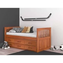 Warm Honey Series Twin Size Rake Bed Warm Honey with 12-Drawers by OS Home and Office Furniture -OS Home Sales Shop warm honey os home and office furniture platform beds 2135 k12 kd 31 1000