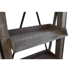 Washed Driftwood Model 33400 Industrial Open Ladder Bookcase by OS Home and Office Furniture -OS Home Sales Shop washed driftwood os home and office furniture bookcases bookshelves 33400 44 1000